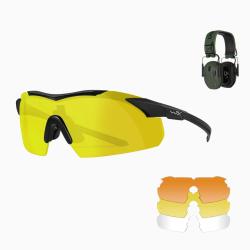 Range Kit VAPOR Comm + Casque Anti-Bruit Noir Jaune / Transparent / Light Rust