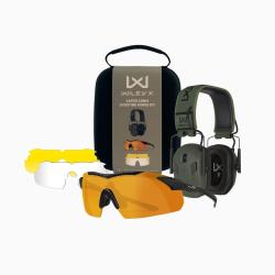 Range Kit VAPOR Comm + Casque Anti-Bruit Noir Jaune / Transparent / Light Rust