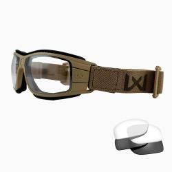 Masque LYNX Tan Gris Fum&eacute; / Transparent