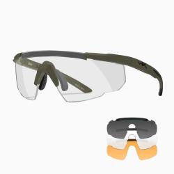 Lunettes SABER Advanced Gris Fum&eacute; / Transparent / Light Rust OD Green