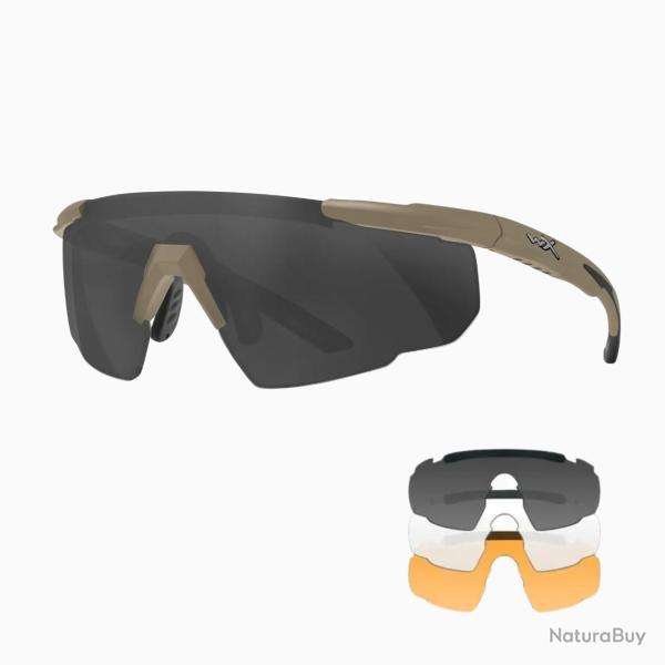 Lunettes SABER Advanced Tan Gris Fum� / Transparent / Light Rust