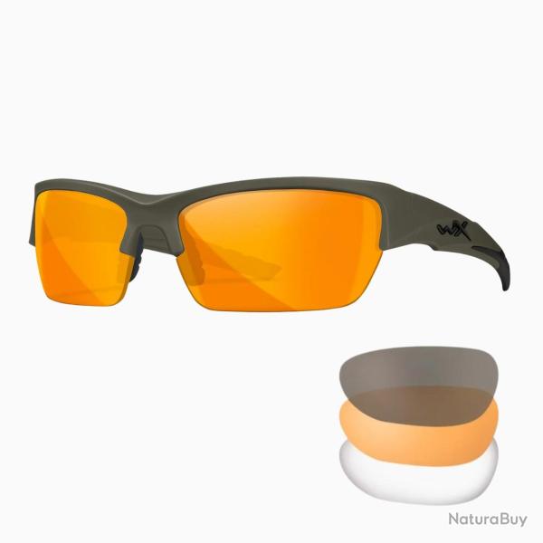 Lunettes de tir VALOR Gris Fum� / Transparent / Light Rust OD Green