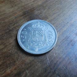 monnaie espagne juan carlos   50 ptas 1982