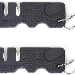Aiguiseur de couteau portable 2 en 1 - C&eacute;ramique/Carbure - Chasse/Cuisine/EDC
