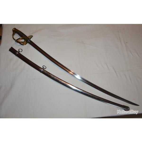 SABRE Mle 1822 D'OFFICIER DE CAVALERIE LEGERE-CHASSEUR A CHEVAL-HUSSARD-SECOND EMPIRE-GUERRE 1870