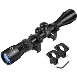 Lunette CVLife Foxspook 3-9x40 avec colliers 11mm pour queue d'aronde (R&eacute;ticule Crosshair R4)