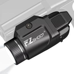 Lampe Pistolet Rechargeable Fzshoot 500 Lumens Compatibilit&eacute; Picatinny Gl Modes Lumi&egrave;re