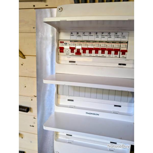 Coffret �lectrique pr�-�quip� 3 rang�es/39 modules - 3 ID  19 disjoncteurs - EasyConnect - Thomson