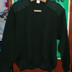 PULLOVER KAKI MILITAIRE  DE L'ARMEE FRANCAISE , TAILLE 104 SOIT 104 CM DE TOUR DE POITRINE OU EN CIV