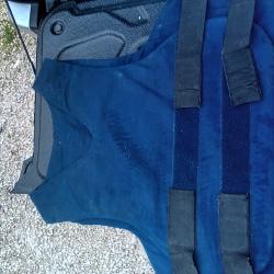 ENCHERE GILET PARE BALLES RBR TRES DISCRET BLEU TAILLE L