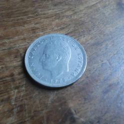 monnaie espagne juan carlos  25 ptas 1975