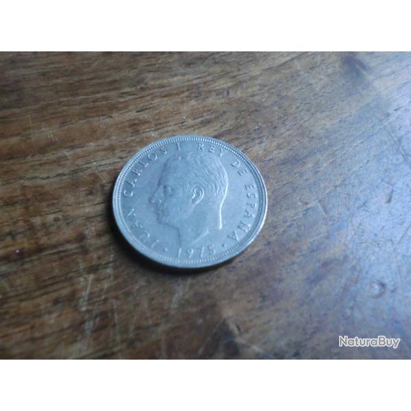 monnaie espagne juan carlos  25 ptas 1975