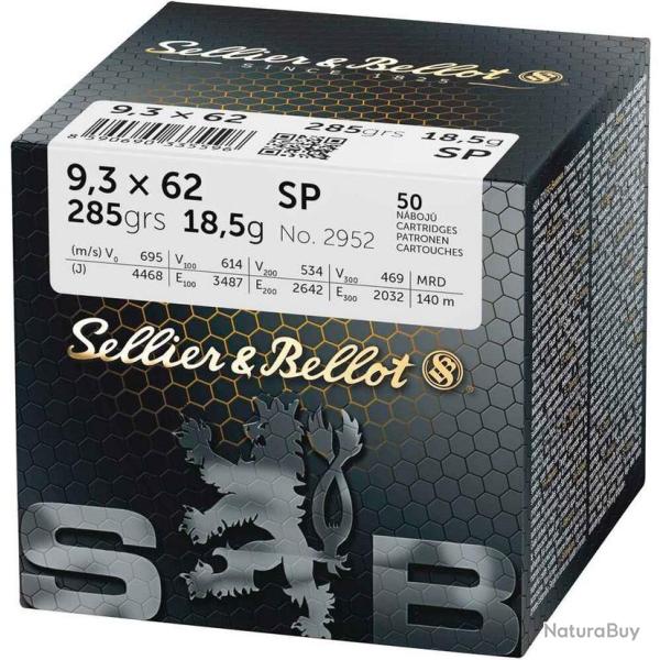 CARTOUCHES SB 9,3X62 SP VRAC X 50