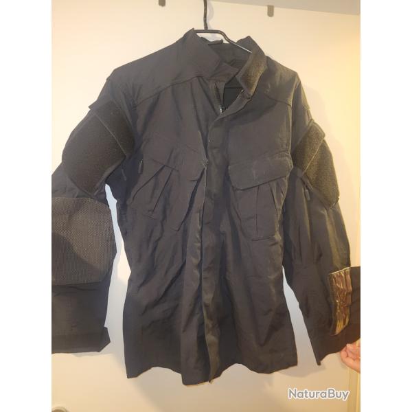 Chemise de combat NOIR 1� sans r�serve