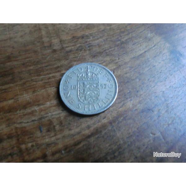 monnaie �lizabeth II  one shilling 1957