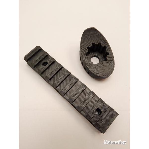 Rail picatinny + bouton punch HDS68