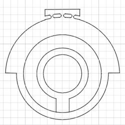 jeu de 4 inserts circulaire pour guidon tunnel pedersoli