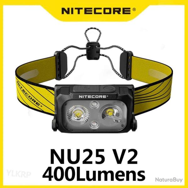 Lampe Frontale NU25 - 400Lm - Lg : 60,1mm - Nitecore