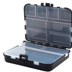 Bo&icirc;te &agrave; app&acirc;ts &eacute;tanche double couche - 12 compartiments - P&ecirc;che truite/carnassier