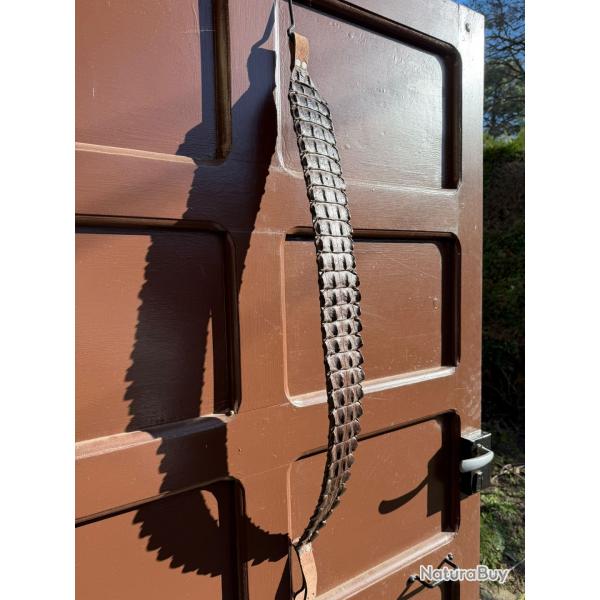 Bretelle de carabine en v�ritable crocodile