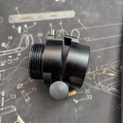 Adaptateur tube de crosse pliant