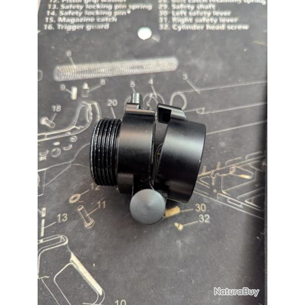 Adaptateur tube de crosse pliant