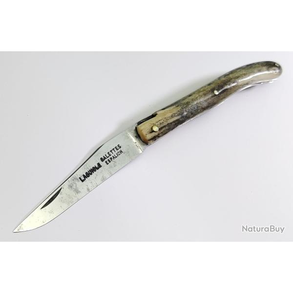 ANCIEN PETIT LAGUIOLE SALETTES � ESPALION * BOIS DE CERF - MOUCHE FORG�E