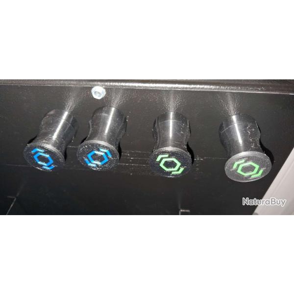 Lot de 4 porte-douilles magn�tiques super puissants - rangement atelier