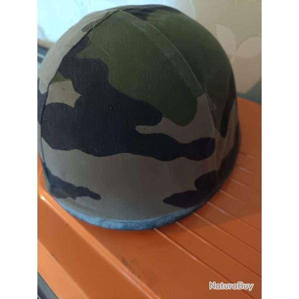 Casque militaire fran�ais F1 camouflage CE - DUNOIS 1989 de collection