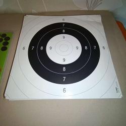 99 Cibles de tir papier 25x25