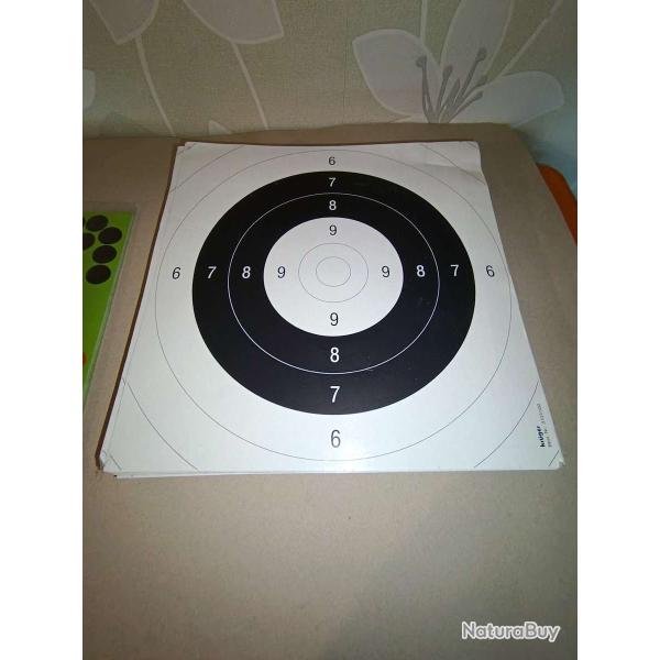 99 Cibles de tir papier 25x25