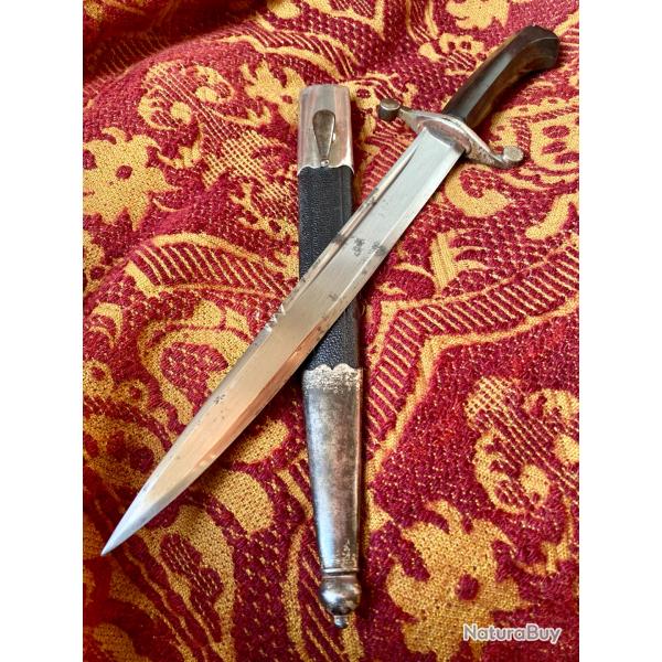 Dague couteau de chasse ancien 1870/80 type Faur� Lepage