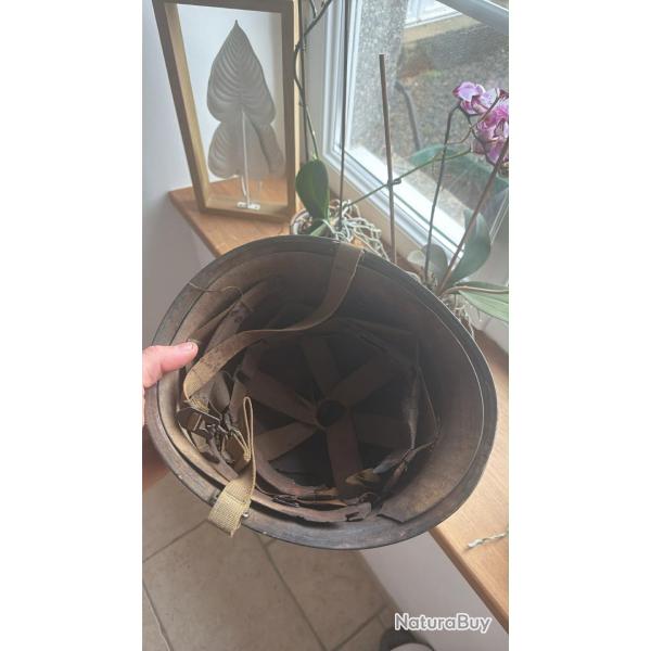 Casque us ww2 nominatif original