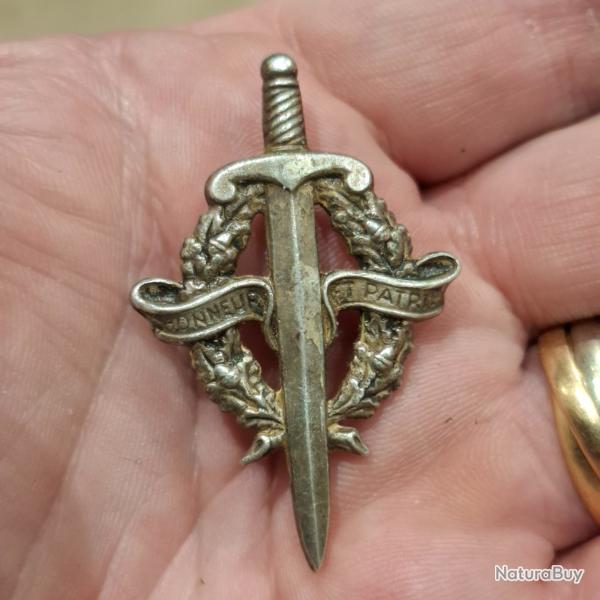 INSIGNE BREVET PREPARATION MILITAIRE ( PERIODE INDOCHINE ) DRAGO BERANGER - H 01