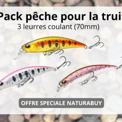 Lot de 3 Leurres Coulants 70S (8,9g) - Jerkbait Haute Performance - Truite