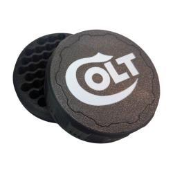 Bo&icirc;te &agrave; munitions 38 sp&eacute;cial 38SPL. Logo Colt. Vendue vide. Robuste pratique design.