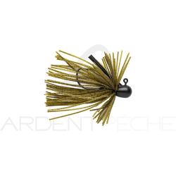 Micro rubber jig KEITECH Guard spin jig 2.6g 101 Green pumpkin PP