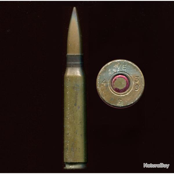 13.2 x 96 Hotchkiss - RARE - marquage : VE 4 39 F - balle ordinaire pointue cuivre