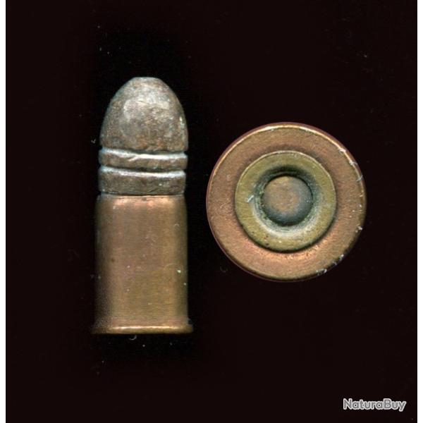 .440 Court - TRES RARE et ANCIENNE cartouche de revolver UK - amor�age battery cup - �tui cuivre