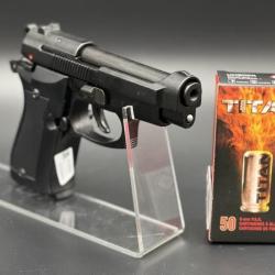 Pack pistolet d'alarme Kimar 85 calibre 9mm PAK + 50 munitions (balle &agrave; blanc)