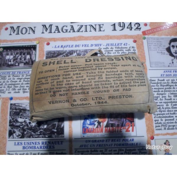 1..PANSEMENT ANGLAIS. OCTOBRE 1944