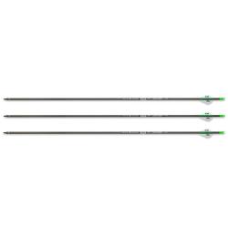 Pack de 3 fl&egrave;ches en carbone Savage ID6.2 400 30 pouces avec plumes Blazer LOT DE 3 FL&Egrave;CHES CARBONE 