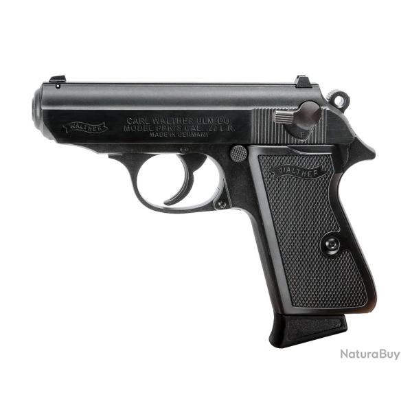 PIST PPK/S WALTHER CAL 22LR, 10 COUPS - BLACK