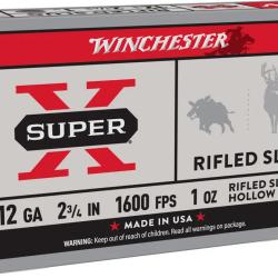 Cartouches Slug Winchester 12/70 Super-X 28 g x5 12/70 28g Rifled slug
