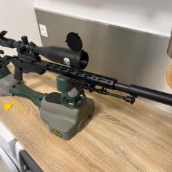 CARABINE RUGER PRECISION RIFLE 22LR SILENCIEUX LUNETTE