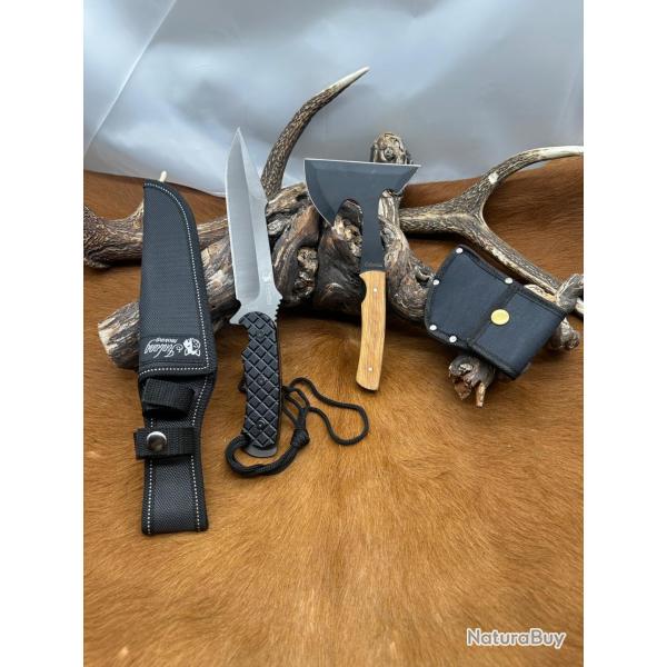 Set de Couteau + Petite hachette ''Columbia'' Offerte ref N.Scb15