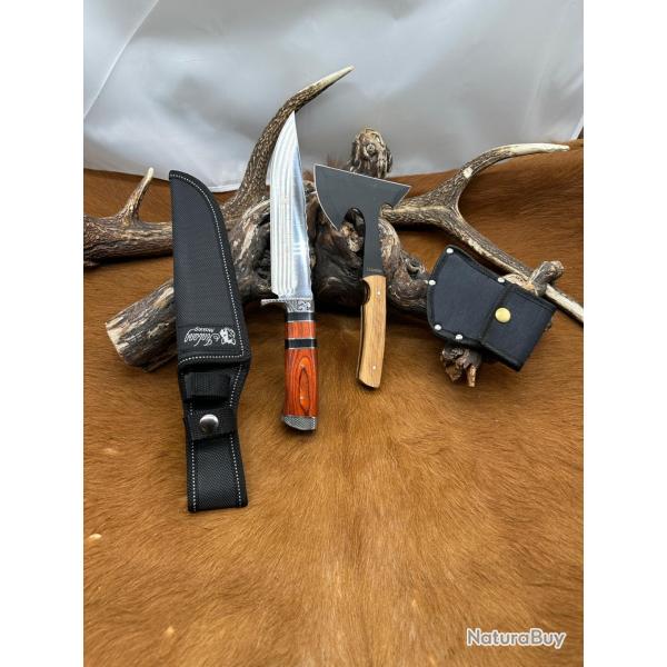 Set de Couteau + Petite hachette ''Columbia'' Offerte ref N.Scb17