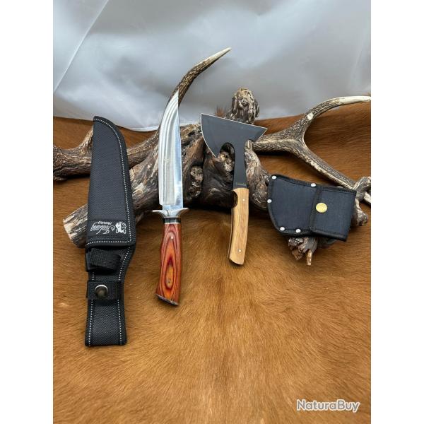 Set de Couteau + Petite hachette ''Columbia'' Offerte ref N.Scb18