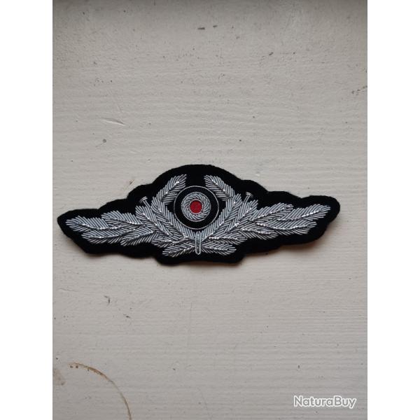 INSIGNE EN CANNETILLE POUR CASQUETTE D OFFICIER, ARM�E DE L AIR