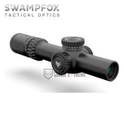 Lunette LPVO SWAMPFOX Warhorse 1-6x24 FFP Rouge IR MIL 34mm